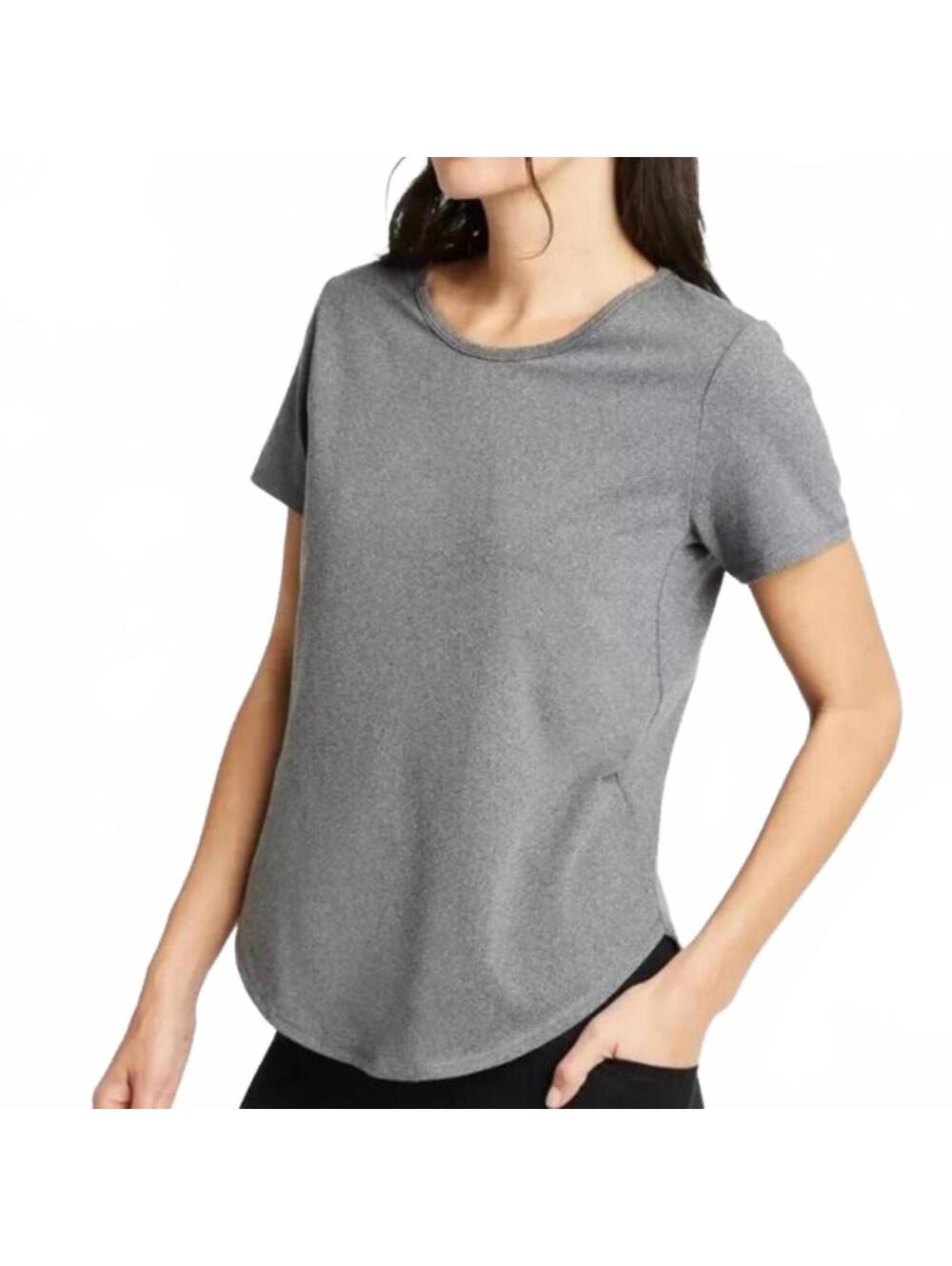 All in Motion Gray Moisture Wicking Short Sleeve Shirt Small